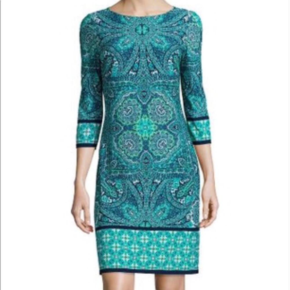 London Style Multi pattern Dress